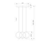 Подвесной светильник 50257/3 LED черный — изображение 4