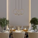 Կախովի լուսատու 50257/3 LED սև/ լատուն - Image 3
