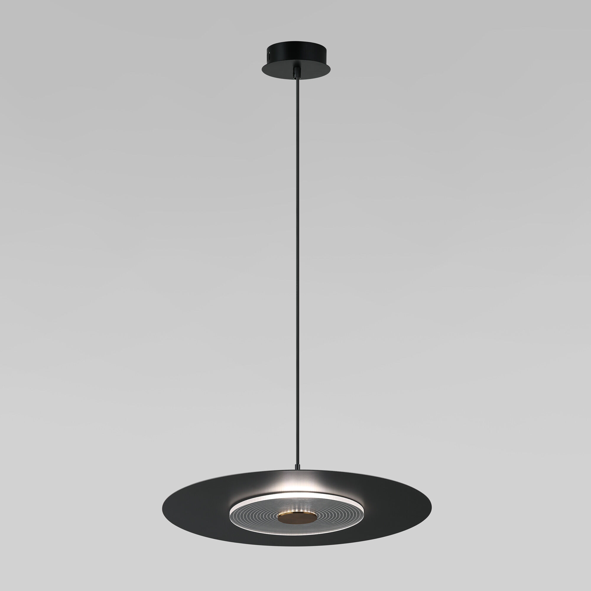 podvesnoy-svetilnik-s-metallicheskim-plafonom-40030-1-led-chernyy-a069226-0001.jpg Подвесной светильник с металлическим плафоном 40030/1 LED / черный — изображение 1