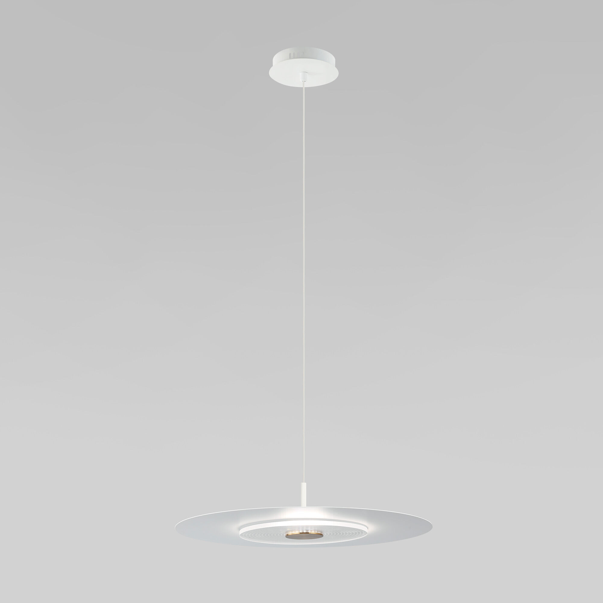 podvesnoy-svetilnik-s-metallicheskim-plafonom-40031-1-led-belyy-a069227-0001.jpg Подвесной светильник с металлическим плафоном 40031/1 LED / белый — изображение 1