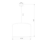 Подвесной светильник с тканевым абажуром 11213 Vellum Sabia — изображение 2