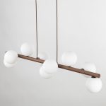 Подвесной светильник со стеклянными плафонами 10273 Estera Wood — изображение 4