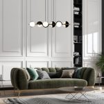 Կախովի լուսատու 70149/6 սև/լատուն - Image 3