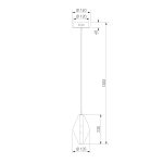 Подвесной светодиодный светильник со стеклянным плафоном 304054 LED латунь — изображение 5