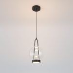 Подвесной светодиодный светильник со стеклянным плафоном 50267/1 LED черный — изображение 2