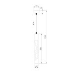 Подвесной акцентный светильник DLR037 12W 4200K белый матовый — изображение 4