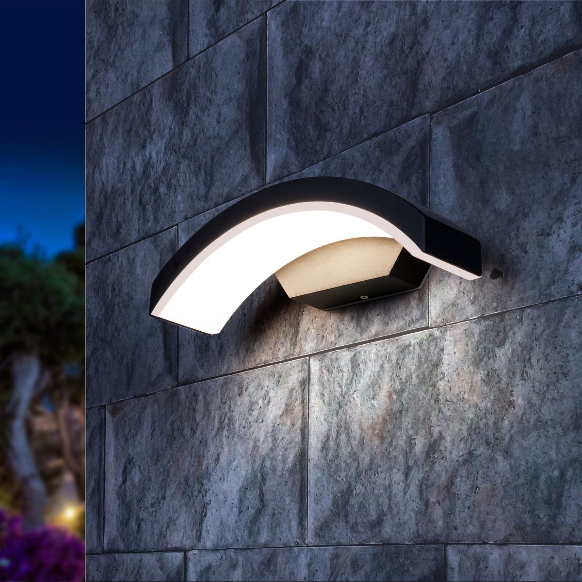 Пылевлагозащи<wbr>щенный настенный светодиодный светильник Asteria D IP54 1671 Techno LED черный — изображение 2