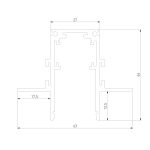 Slim Magnetic Շինահաղորդիչ ներկառուցվող ԳԿԼ-ի համար 12,5մմ (սպիտակ) (2մ) 85207/00 85207/00 - Image 4