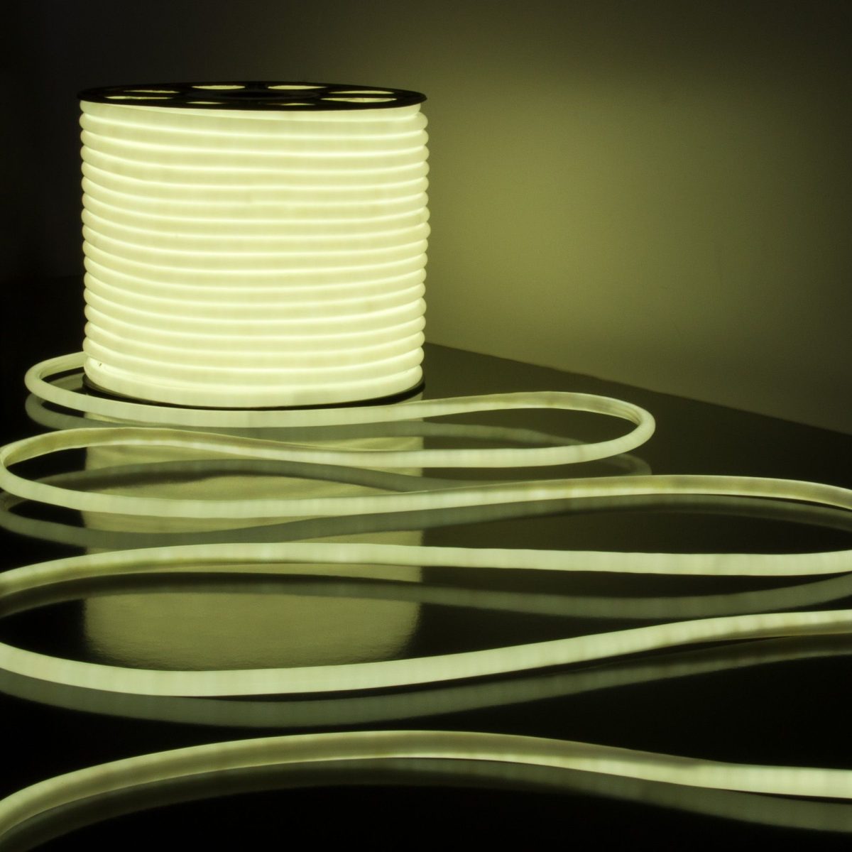 LED ճկուն նեոն 220 Վ 9.6 Վտ/մ 144 Led/մ 2835 IP67, կռուգլըյ սառը սպիտակ 6500K, 50 մ Գիբկիյ նեոն 220V 9,6W 144Led 2835 IP67 կռուգլըյ սառը սպիտակ, 50 մ - Image 2