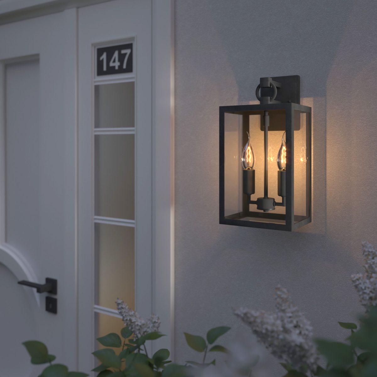 Արտաքին պատային լուսատու Candle D 35150/D սև - Image 4