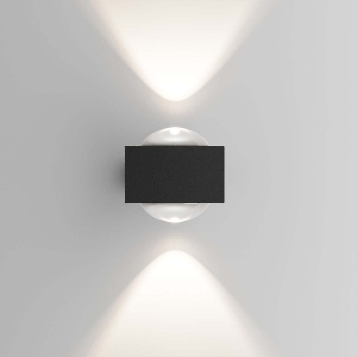 Արտաքին պատային լուսատու LED-ներով Lenses սև 35191/W - Image 2