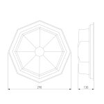 Уличный настенный светильник Telarana L капучино GL 1024D — изображение 2