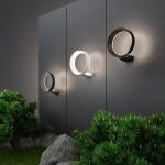 Уличный настенный светодиодный светильник Ring IP54 1710 TECHNO LED белый — изображение 3