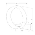 Уличный настенный светодиодный светильник Ring IP54 1710 TECHNO LED белый — изображение 5