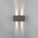 Уличный настенный светодиодный светильник с лучами WINNER DOUBLE LED IP54 35137/W серый — изображение 3