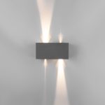 Уличный настенный светодиодный светильник с лучами WINNER DOUBLE LED IP54 35137/W серый — изображение 5
