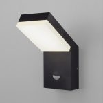 Уличный настенный светодиодный светильник Sensor IP54 с датчиком движения 1541 TECHNO LED черный