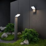 Уличный настенный светодиодный светильник Sensor IP54 с датчиком движения 1541 TECHNO LED серый — изображение 3