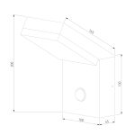 Уличный настенный светодиодный светильник Sensor IP54 с датчиком движения 1541 TECHNO LED серый — изображение 4