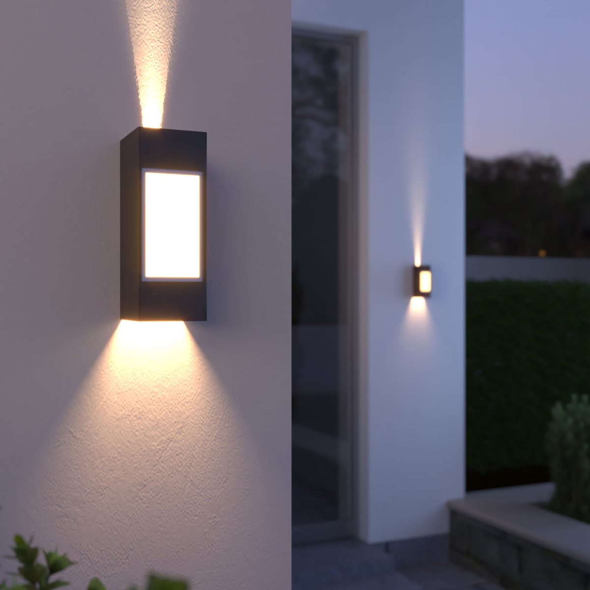 Уличный настенный светодиодный светильник Techno LED IP54 с регулировкой лучей 1638 TECHNO LED — изображение 2