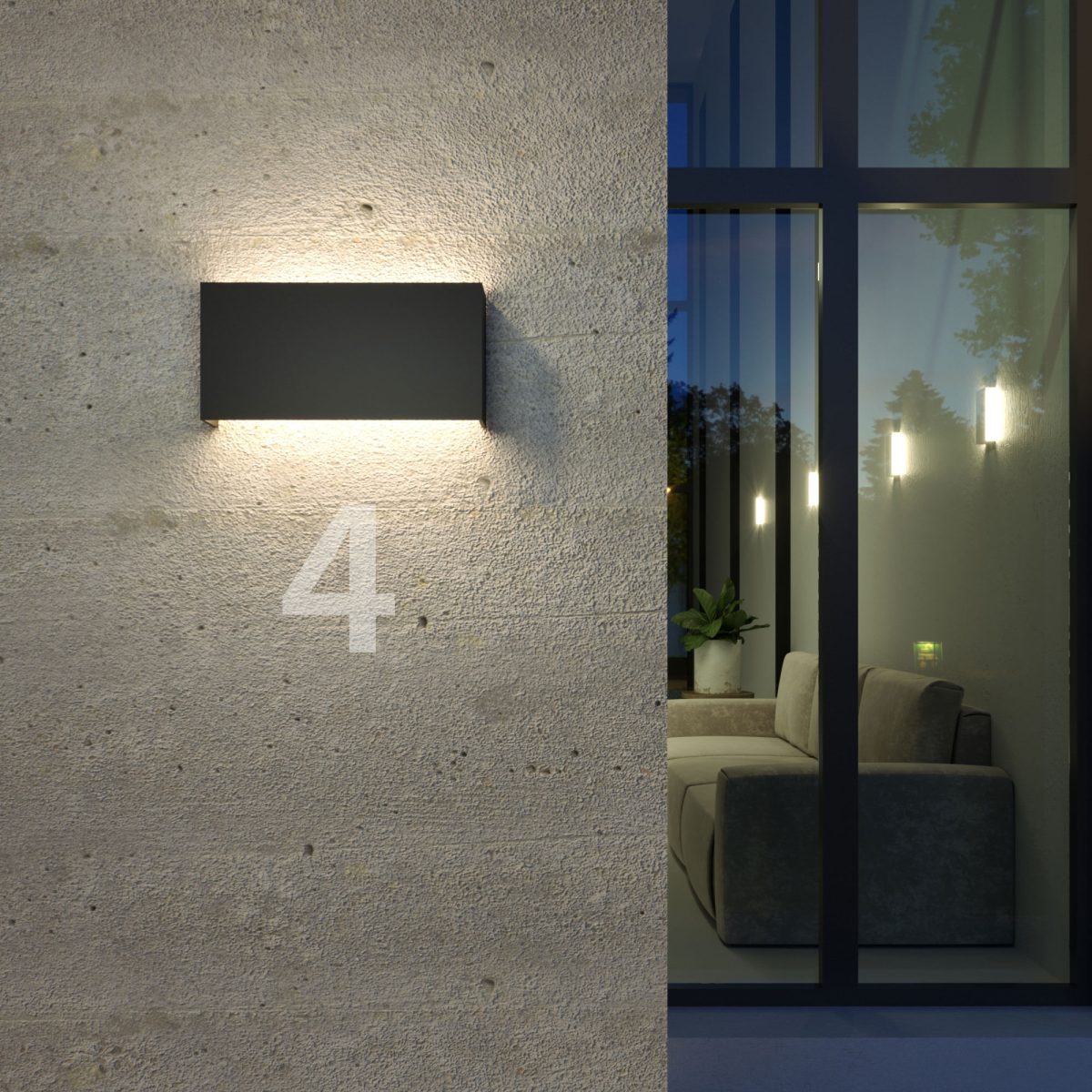 Ուլիժնըյ LED լուսատու GOLF 1705 TECHNO LED գռաֆիտ - Image 3